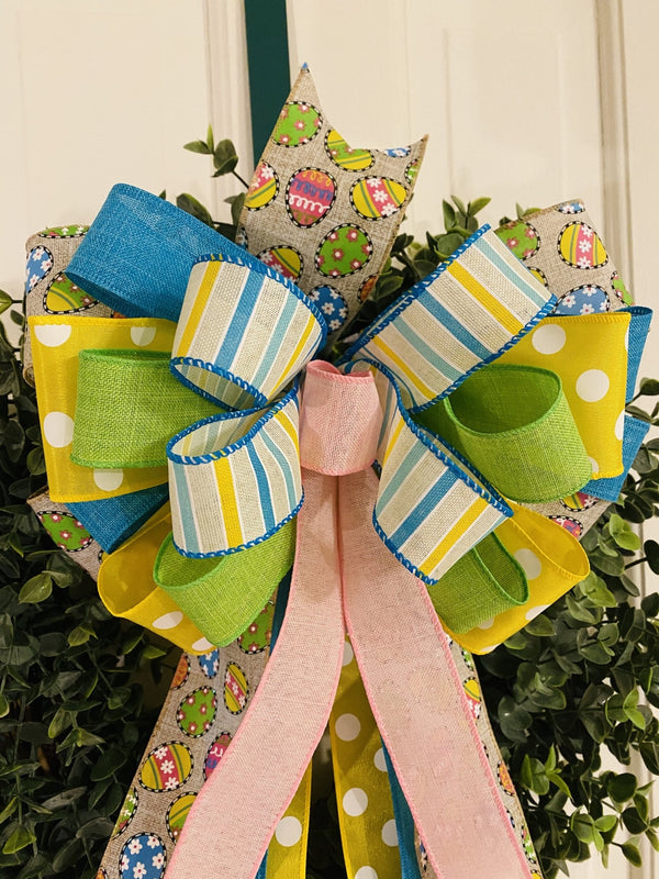 Easter Egg Bow - Emerald's Avenue