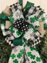 Four Leaf Clovers Bow - Emerald's Avenue