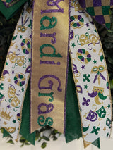 Gold Mardi Gras Bow - Emerald's Avenue