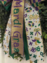 Gold Mardi Gras Bow - Emerald's Avenue