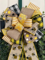 Honey Bees Spring & Summer Bow - Emerald's Avenue