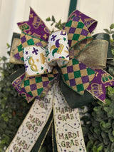 Jester Mardi Gras Bow - Emerald's Avenue