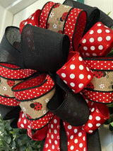 Ladybugs & Polka Dots Bow - Emerald's Avenue