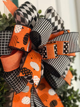 Nightmare Before Christmas Style Halloween Bow - Emerald's Avenue