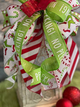 No Peeking Grinch Lantern Bow - Emerald's Avenue