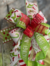 No Peeking Grinch Lantern Bow - Emerald's Avenue