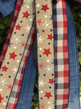 Patriotic Stars Bow - Emerald's Avenue