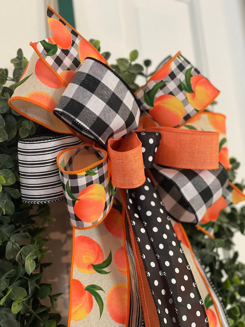 Peaches & Cream Summer Bow - Emerald's Avenue