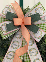 Welcome Spring & Easter Bow - Emerald's Avenue