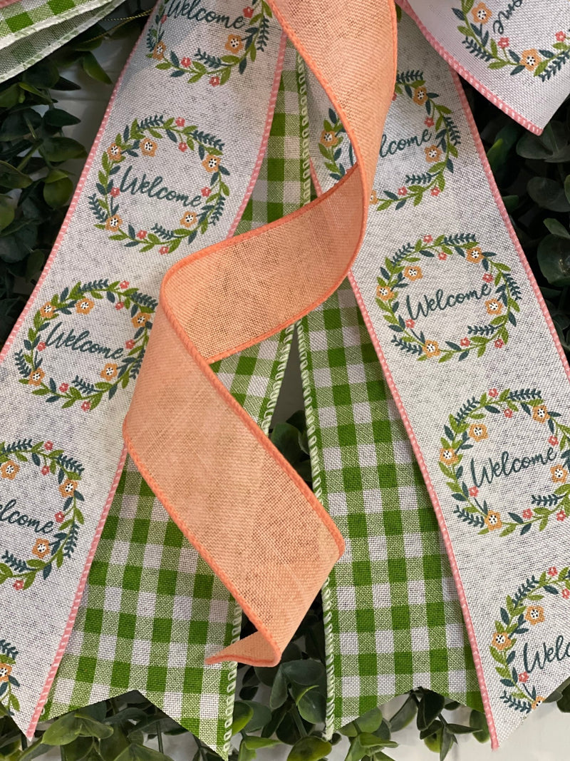 Welcome Spring & Easter Bow - Emerald's Avenue