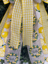 Yellow Lemons Spring & Summer Bow - Emerald's Avenue